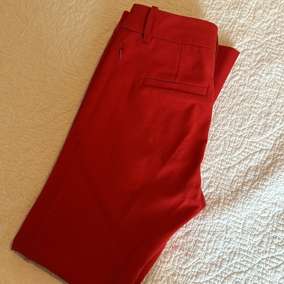 Derek Lam 10 Crosby Red Flared Trousers Office Workwear Career - Picture 8 of 10